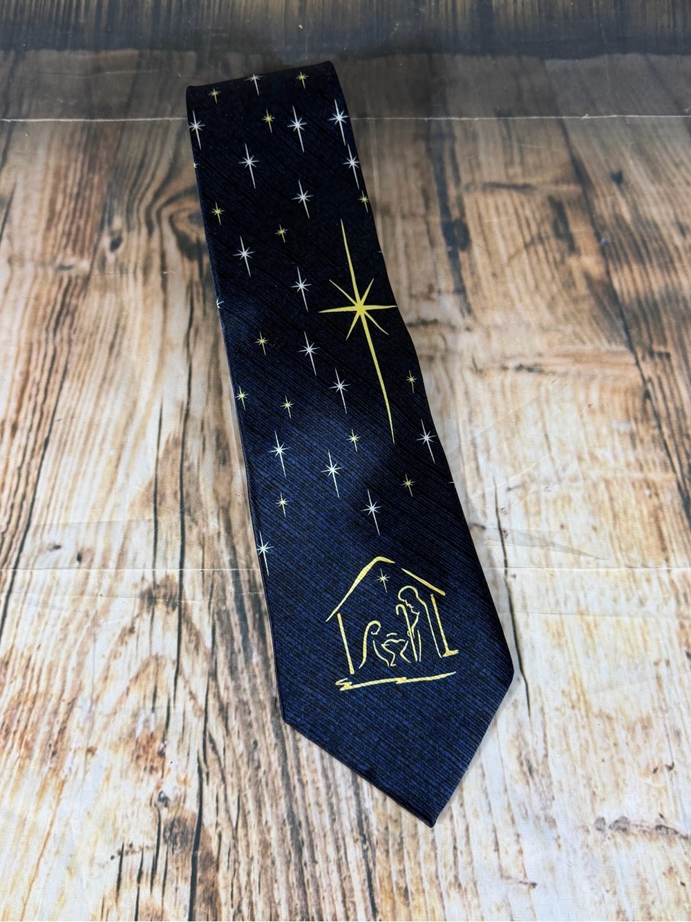Eagles Wings Men's Necktie Tie Nativity Scene North Star Silk Religious Jesus